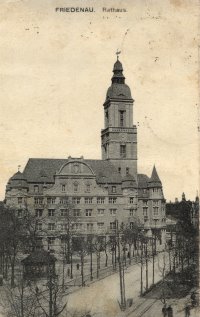 Rathaus Friedenau um 1923 am Breßlauer (Lauter) Platz
